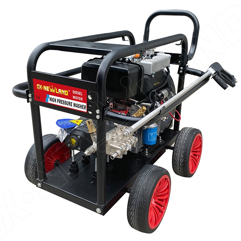 Newland Китай 500Bar 7300PSI двойной цилиндр 24HP мощность для отвода корабля 15LPM дизельный очиститель высокого давления