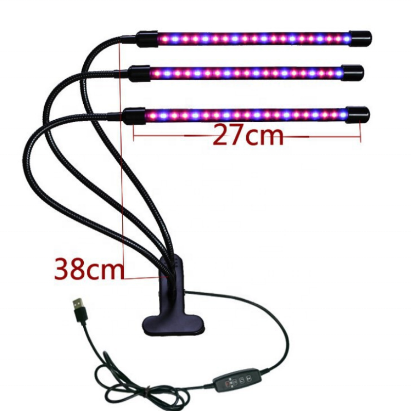 LED Grow Light USB лампа полного спектра с пультом управления для растений рассады цветок Крытый настенный светильник растений