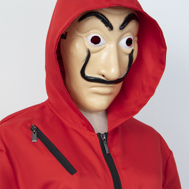 Сальвадор Дали костюм продукт денег, костюм/la casa de papel костюм