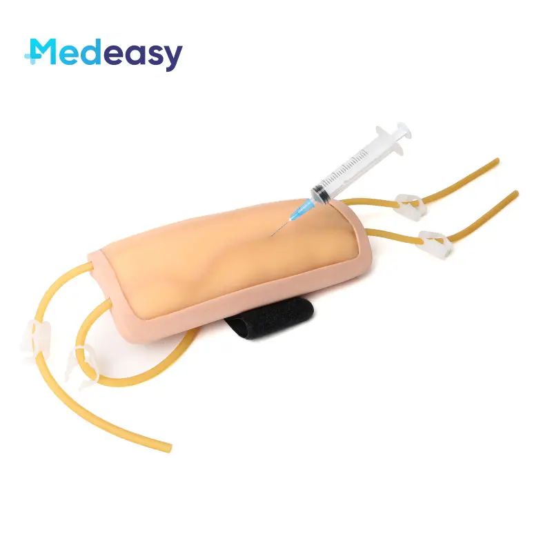 IV Training Kit with Venipuncture Practice Forearm, Intramuscular Injection Training Pad for Nurse Training