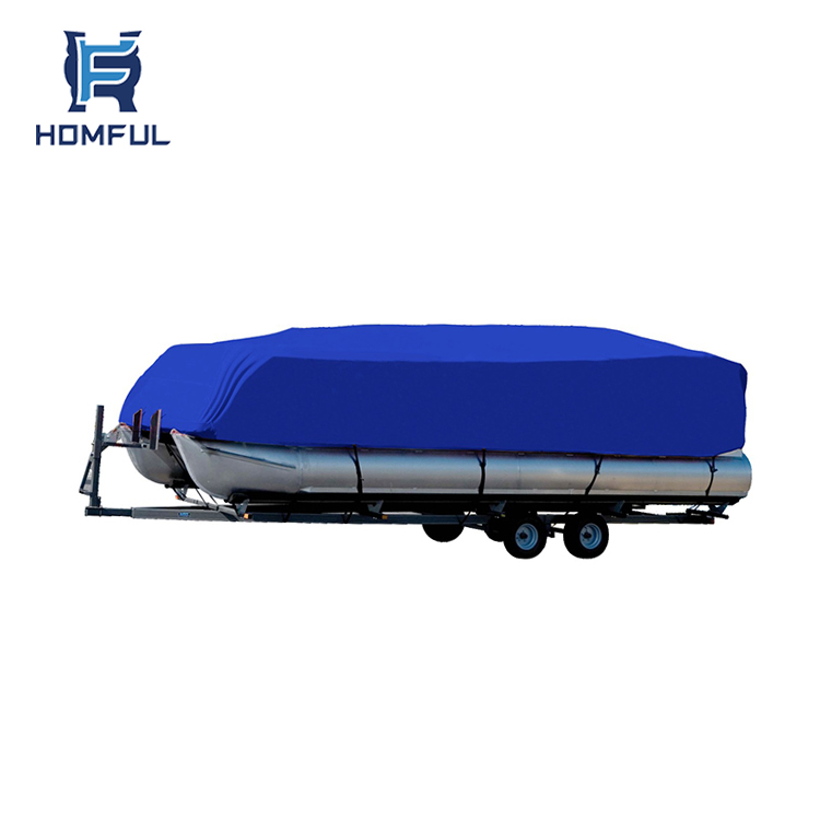 HOMFUL Waterproof Fishing Pontoon Boat Cover 19ft Dinghy Pontoon Boat Cover