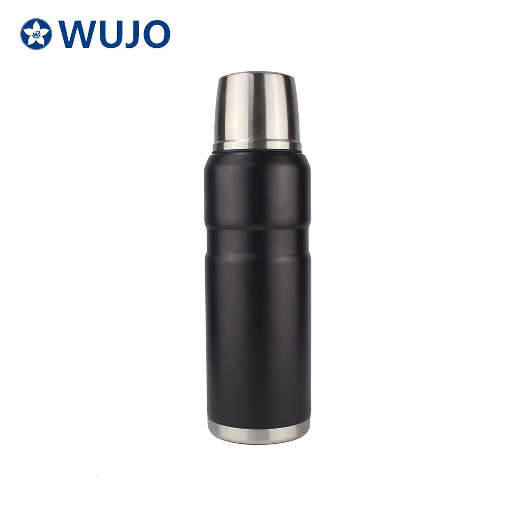 WUJO Thermo Stanley Высококачественная Черная термос из нержавеющей стали с двойными стенками 2021