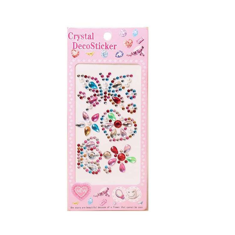 Good Quality New Arrivals Butterfly Crown Heart Diamond Sticker