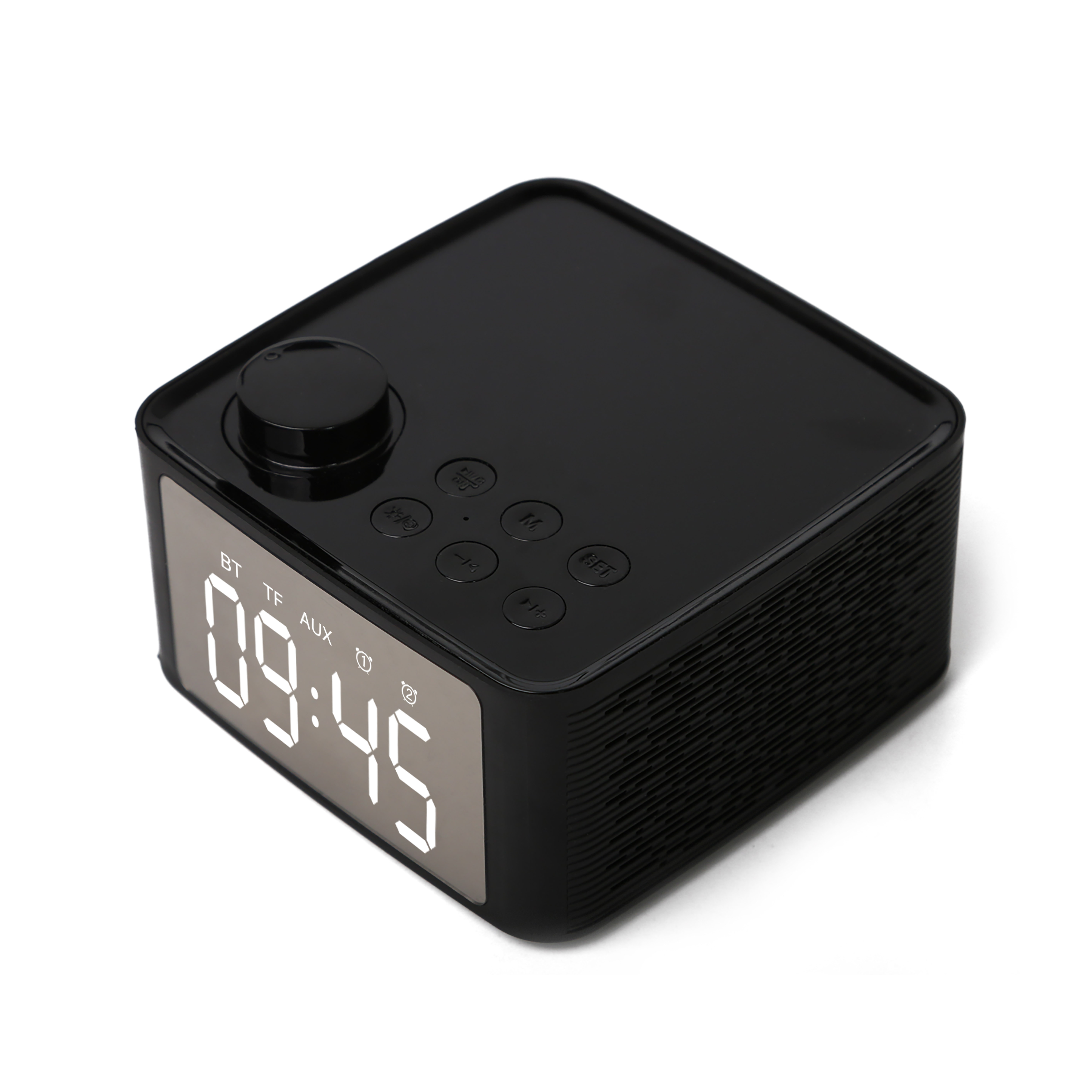 Беспроводной зарядный Будильник FM-радио Bluetooth динамик с микрофоном