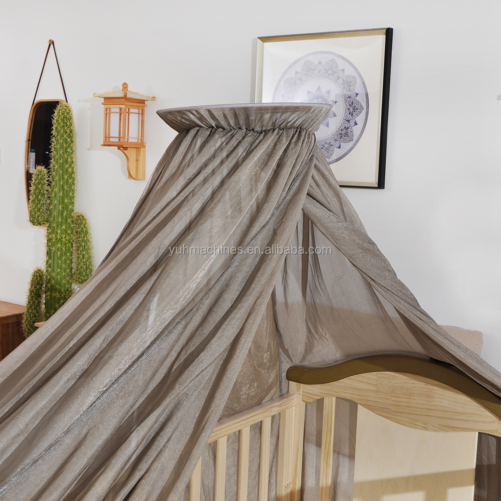 Soft silver mesh baby mosquito net for protection baby