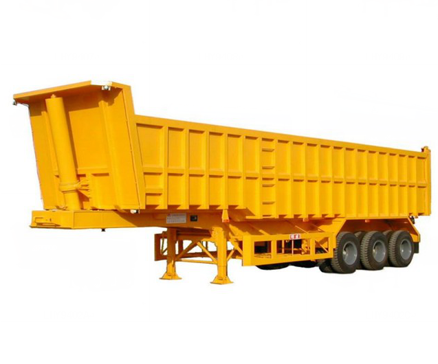 LUEN Customer Customized 3 Axles Side Tipper Dump Semi Trailer Truck