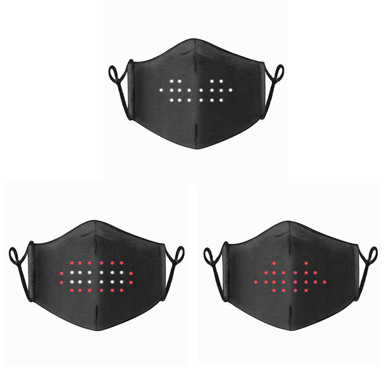7 Color USB Rechargeable LED Face Mask Programmable