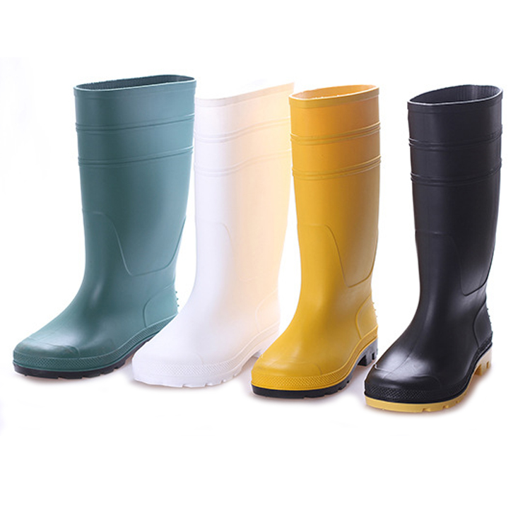 Short rain boot woman design your own men custom rain shoe printed waterproof silicone PVC rain boots