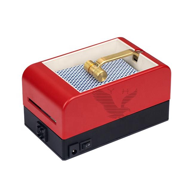 YH Red Color Automatic Playing Card Electric 360 Degree Rotating Card Machine Splitting Card Dealer Machine For sale