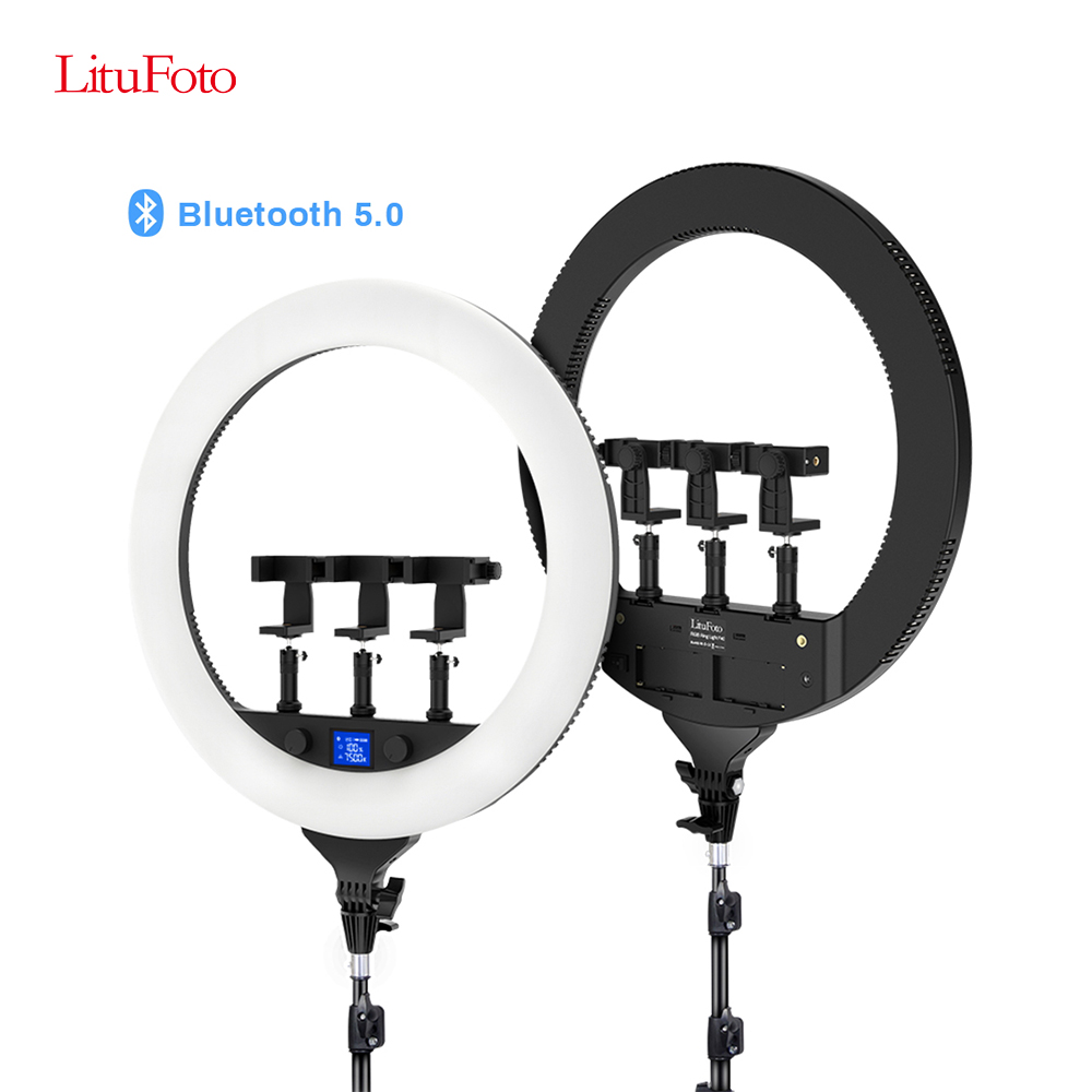 LituFoto P40 Wholesale Desktop Selfie Fill Light with Tripod Stand for Live Streaming