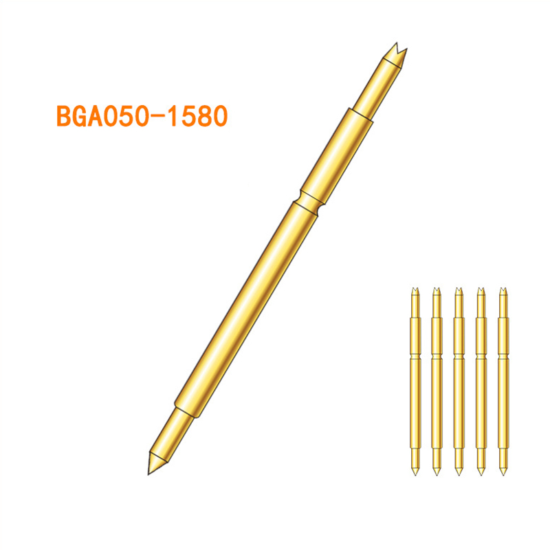 Spring Contact Probes PCB Test Pin Test probe gold-plated Brass Pogo Pin BGA050-1580