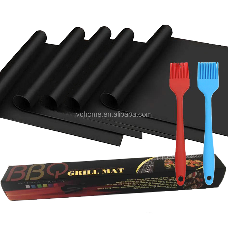 VC brand weber grill accessories barbecue grill fire retardant non stick BBQ grill mat