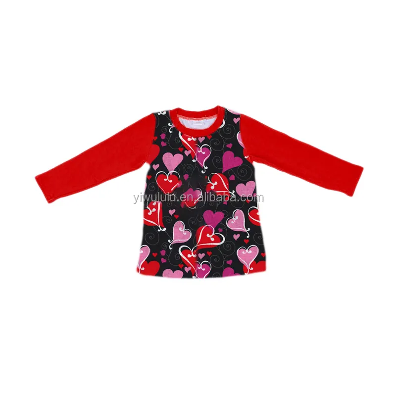 Super Cute Baby Kids Shirt Long Sleeve Loving Valentine's Day Clothing For Baby Girl