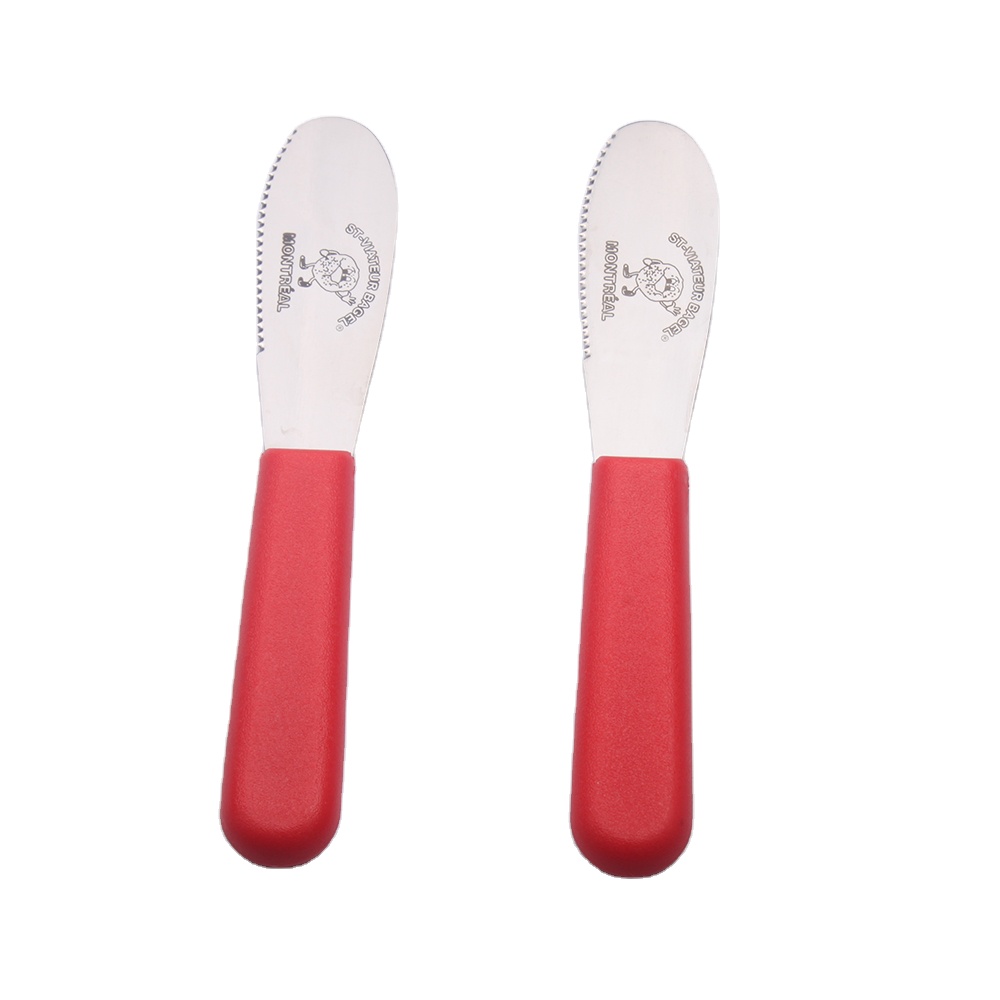 Frosted Plastic Handle Children Butter Knife Children Butter Knife