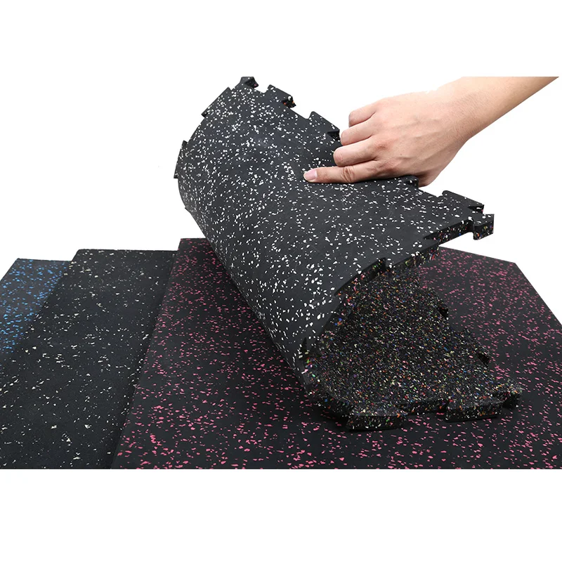 EPDM Резиновая блокирующая напольная плитка для тренажерного зала, игровой площадки, гаража