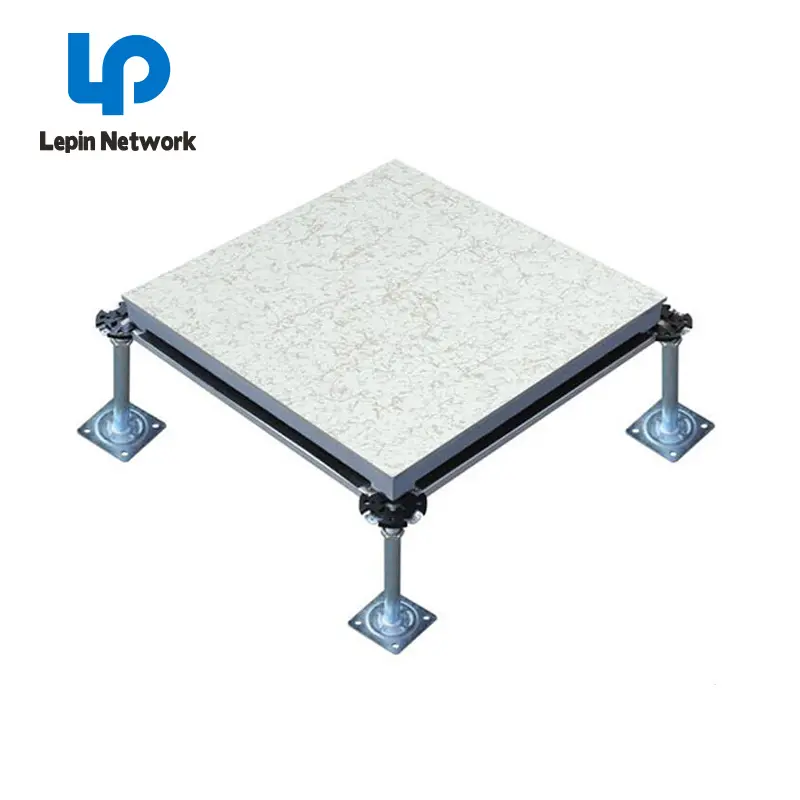 Raised Floor Supplier Ningbo Lepin Factory Data Center Room Customer Rais Floor Tile 600*600cementitious Infill Steel Raised Access Floor Price