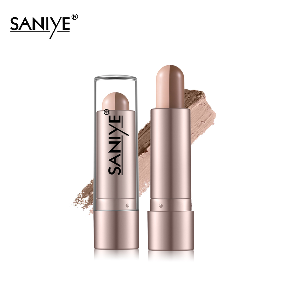 Saniye 2 in 1 cosmetic highlighter and contour private label highlighter stick custom mini makeup gold pastel highlighter