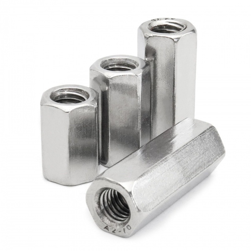 Long Hexagonal Stud Sleeve Cap 10mm Carbody Toggle Switch Spoke Wire Spring Roll Nut Reviter Eve Nuts Salted Kuningan