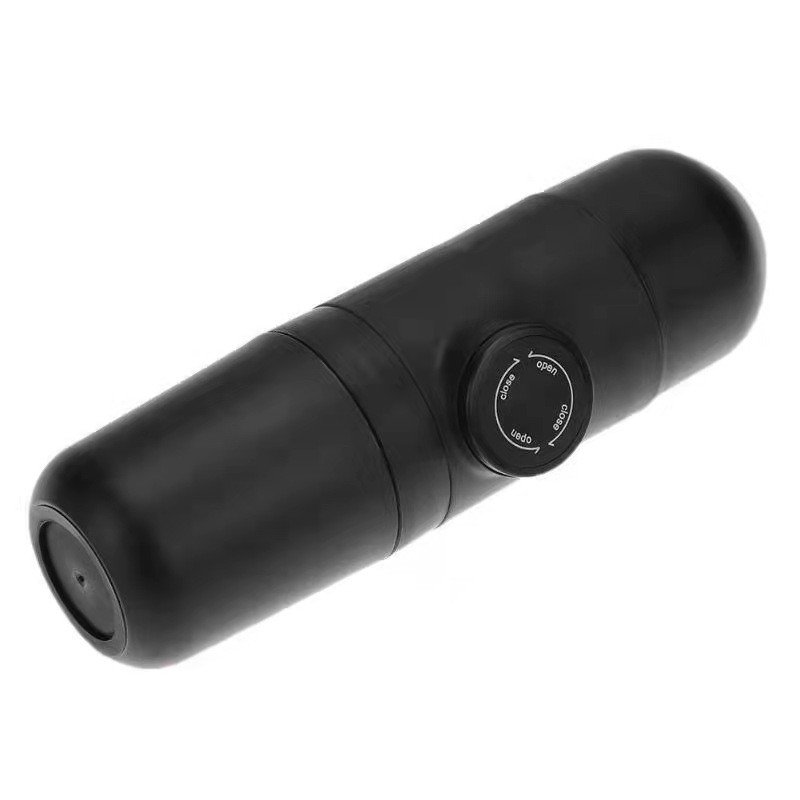 Black Travel office Manual Handheld Espresso Portable Compressed Coffee Machine