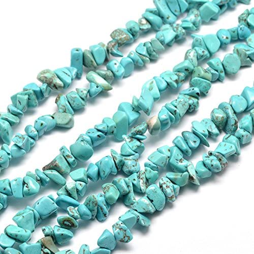 Blue Turquoise Crystal Loose Rocks for Earrings Beads Making DIY Art Crafts