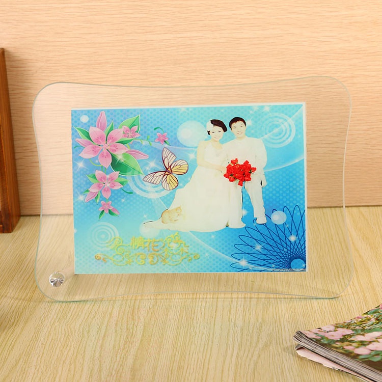 Manufactory Sublimation Glass Frame For Phot With Fan-Shaped