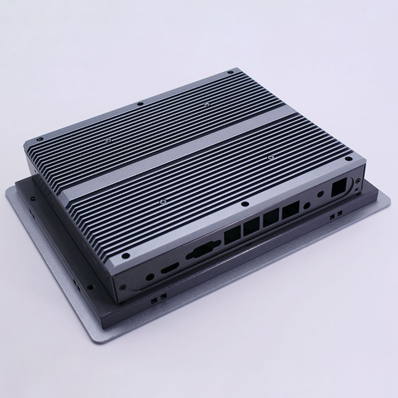 Заказная CNC фрезерованные алюминиевые Промышленный контроль PC корпус цельный компьютер 7 дюймов сенсорный экран корпус клей лист металлический корпус