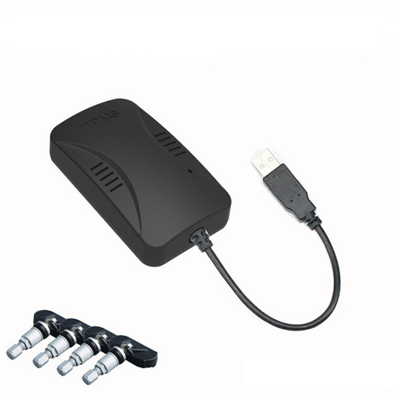 Автомобильный датчик давления в шинах USB TPMS, сигнализация давления в шинах, внутренние датчики безопасности для автомобильного dvd-плеера, навигации