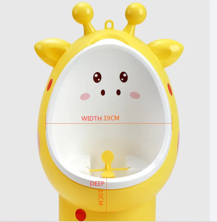 New Design Height Adjustable Cartoon Cute Portable Baby Training Potty Urinal eco-friendly