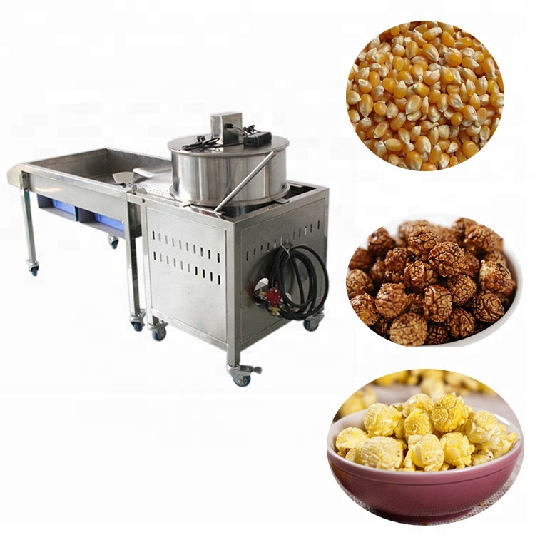 China stainless steel commercial caramel kettle corn popcorn machine for sale