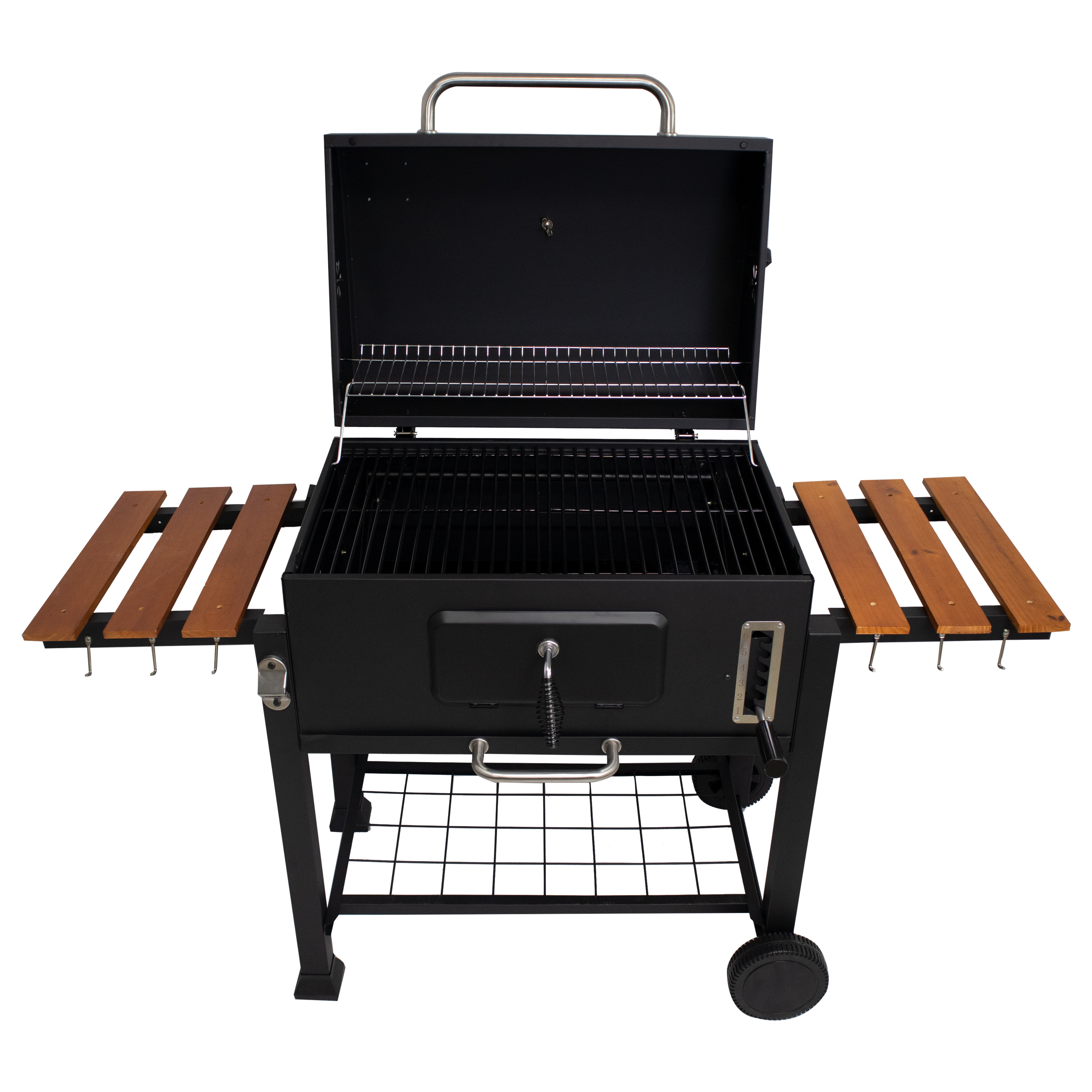Mounthood wholesale 2021 New Korean Outdoor Portable Folding Built In Charcoal BBQ Grill