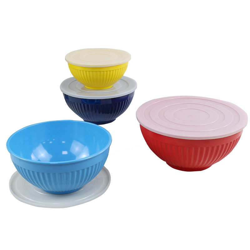 Luxury good quality bowl solid color Round European cheap tableware melamine ceramic bowl measuring mixing bowls