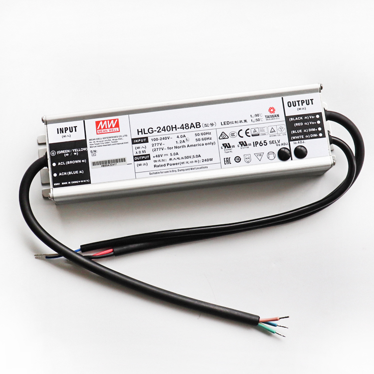 Оригинальный источник питания Meanwell, H-L-G-240H-48AB для 240 Вт, светодиодная лампа для роста, 48 В, постоянное напряжение