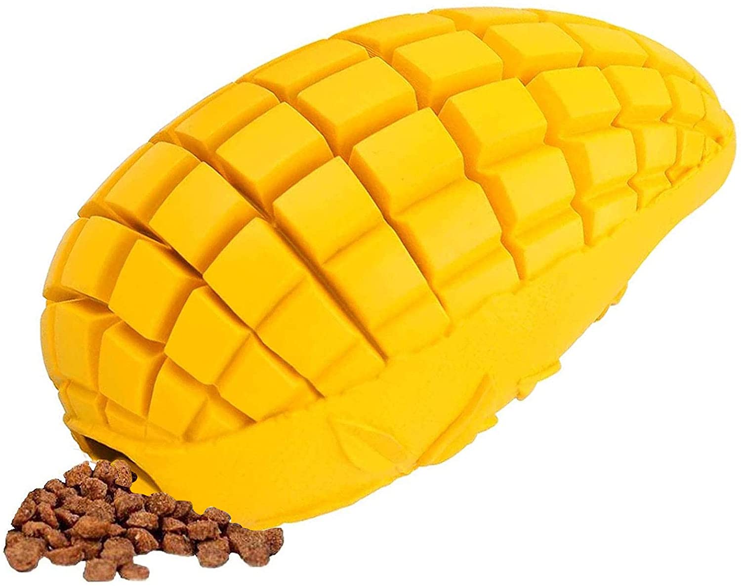 Mango-Shaped Pet Dog Chew Toy Bite-Resistant Chewy Texture Non-Toxic Rubber Dental Dog Chew Toy