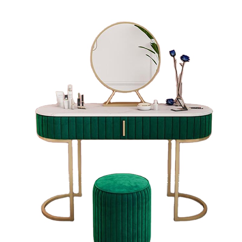 Hot sales hollywood style makeup corner dressing table with mirror