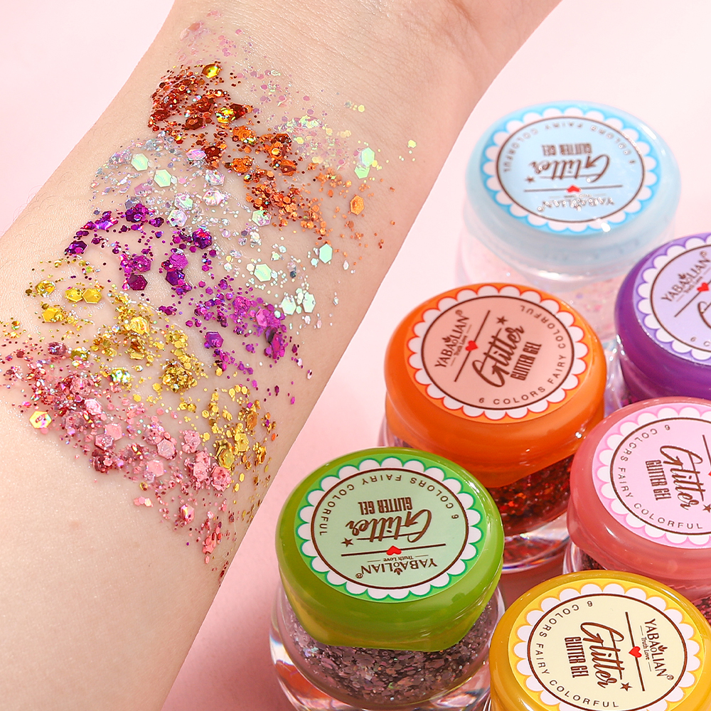 High Quality Mermaid Sequin Body Glitter Gel for Carnival Parties & Festival Stage Performance Long-Lasting Shine OEM Product
