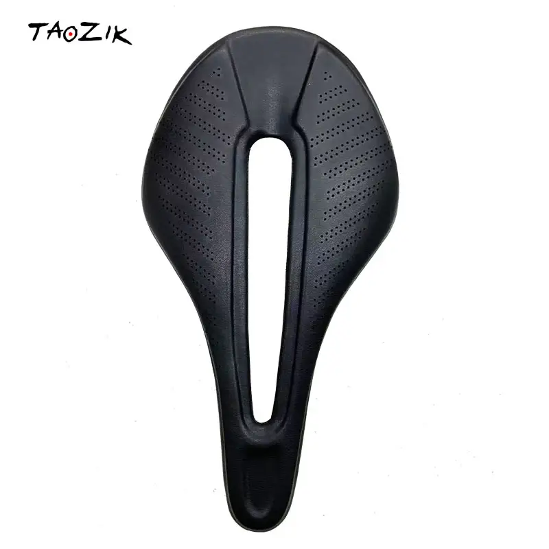 TAOZIK 150 mm Full carbon NANO 7 mm Rail 260mm Micro Fiber EVA light Weight Hollow bicycle saddle