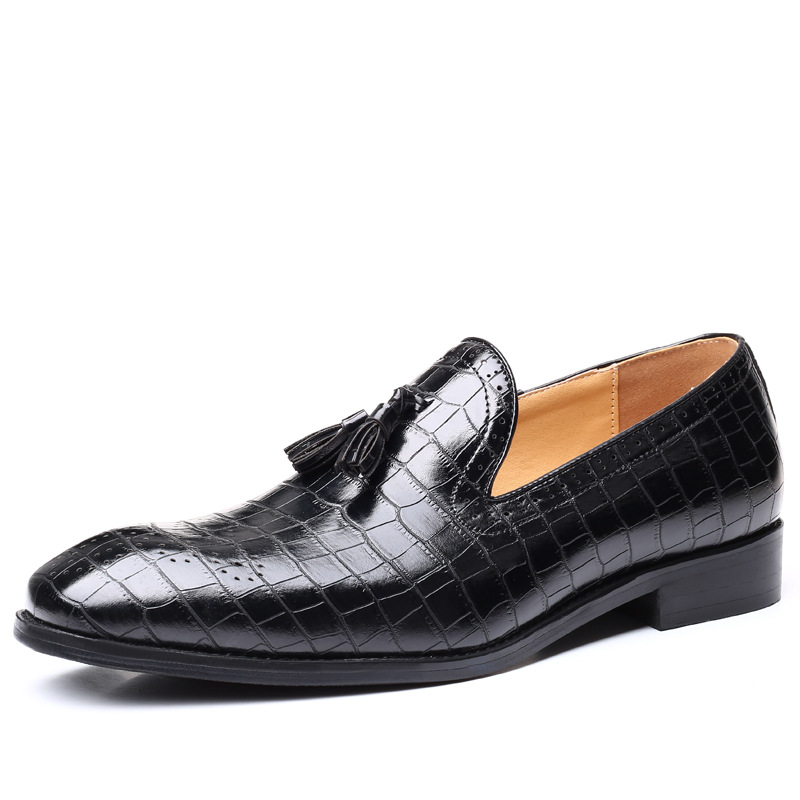 2021 Hand-made high Quality Breathable and Comfortable Crocodile Loafers for Men 37-48 Big S