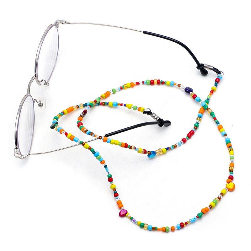 Custom Fashion Sunglasses Chain With Pearl,Portable Anti-lost Glasses Chain With Clip