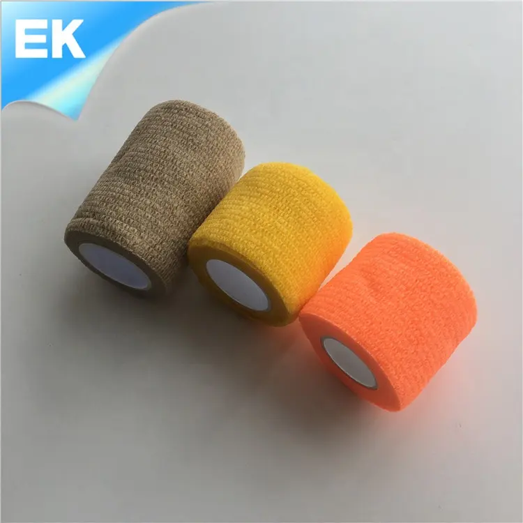 Disposable colored cohesive bandage with CE/ISO 13485