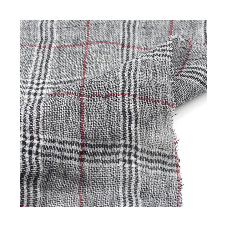 17*17 Main custom textiles comfortable wrinkle dobby pure linen fabric