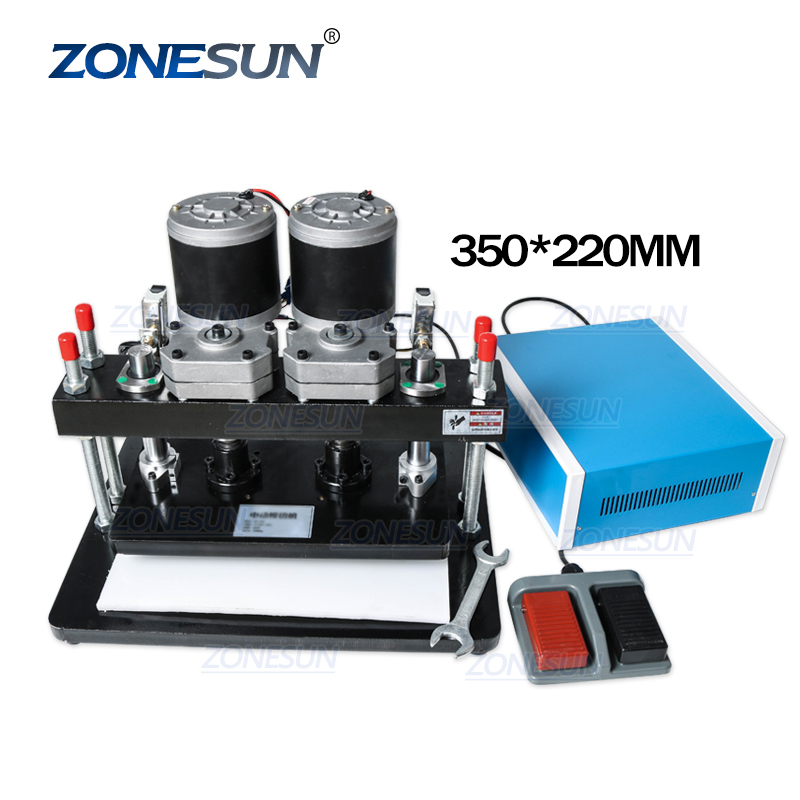 ZONESUN 35x22 см электрические кожа умереть резка машины фото бумага пвх/Eva листовая пресс-форма резак умереть инструмент для Clicker Die