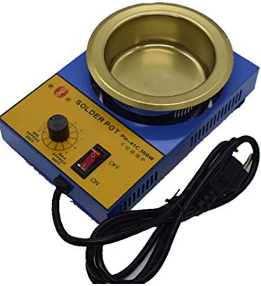 Solder Pot Stainless Steel Plate 110V 300W 10cm Temp. 200-480 2300g