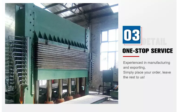 Plywood hot press for ply wood production line