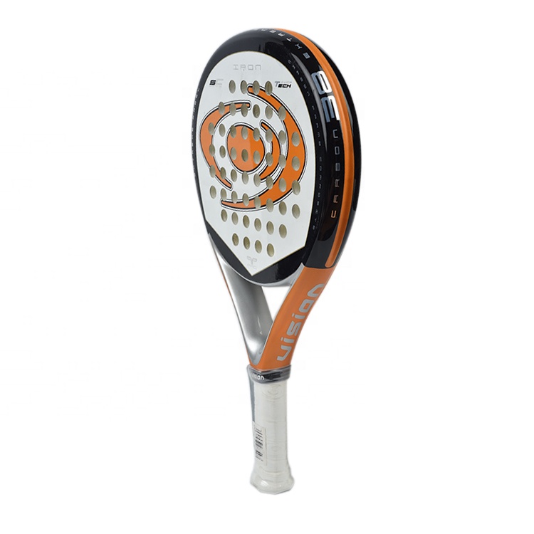 Custom high quality 38mm durable padel beach tennis racket with decal printing