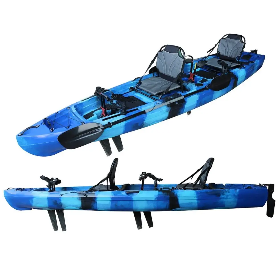 A Apply To Lakes Or Rivers Professional Two Person Family Custom Tandem Fishing Foot Flap Pedal Kayak