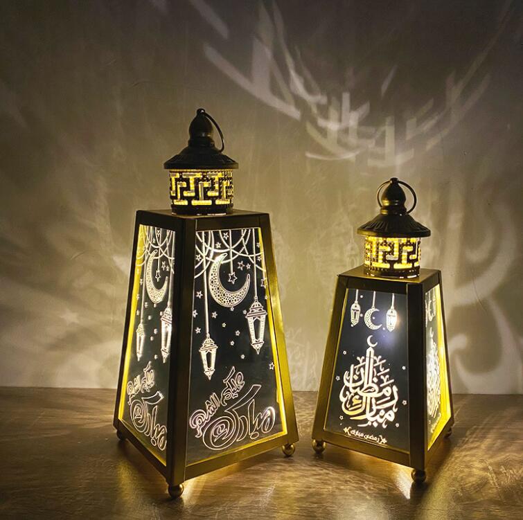 large gold metal moroccan light lantern home deco 2022 ramadan gift