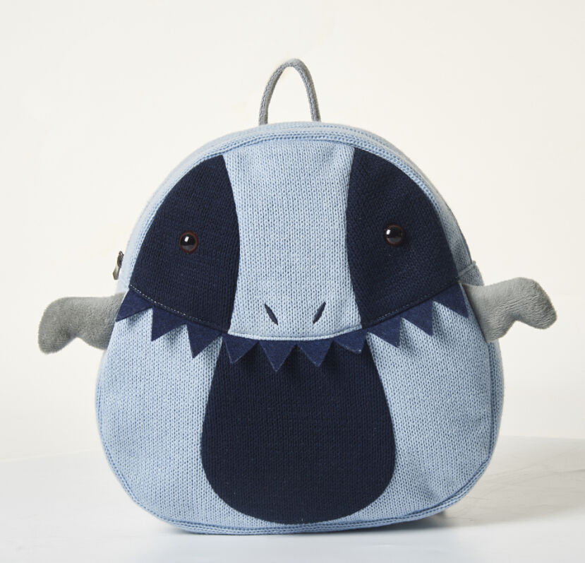 Wholesale High Quality Animal Cotton Knitted Cute Backpack Children's Animal Backpack for Kids