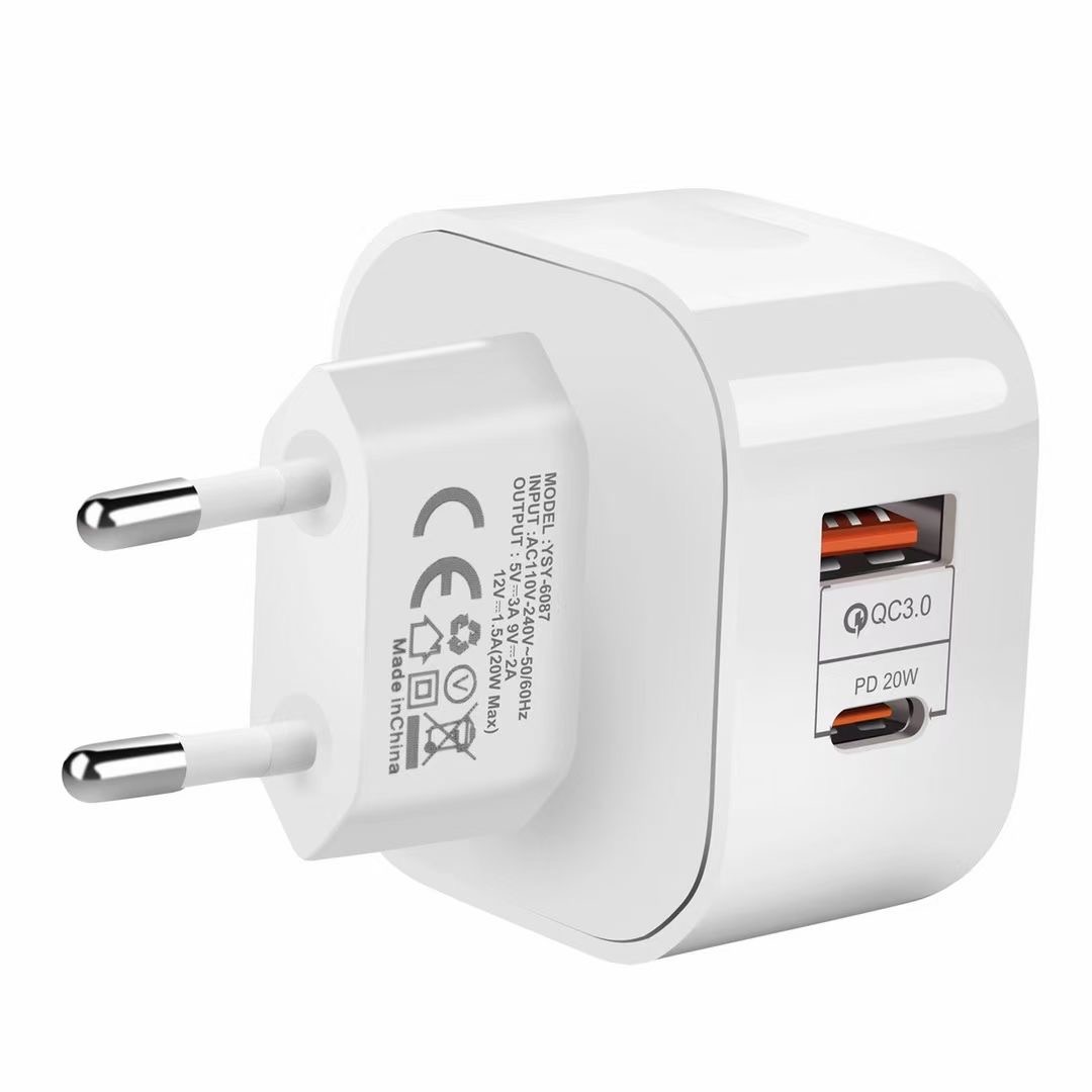 PD-20W дорожное зарядное устройство QC3.0 Быстрая Зарядка адаптер питания 5V3A зарядное устройство для мобильного телефона
