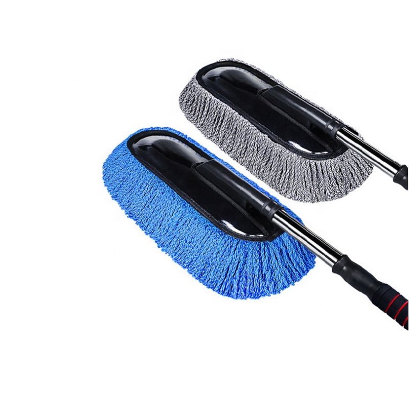 Длинная ручка телескопическая микрофибра автомобиля очистки пыли duster Автомойка Щетка воск швабра