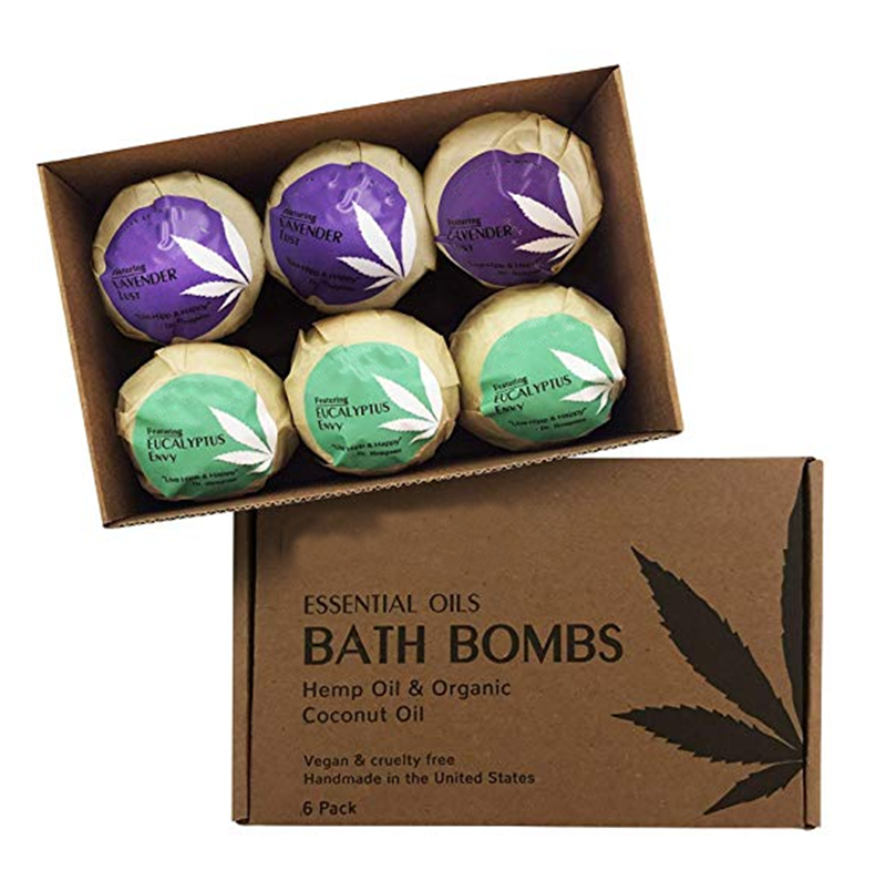 Wholesale Private Label Hot Selling Organic CBD Vegan Bath Bomb